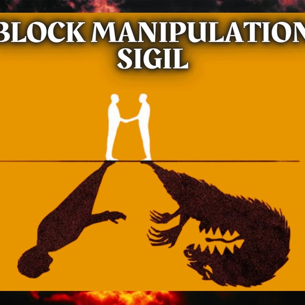 See Through Manipulative People & Block Their Mind Tricks: Sigil Magick Grimoire Page | Block Manipulation Sigil