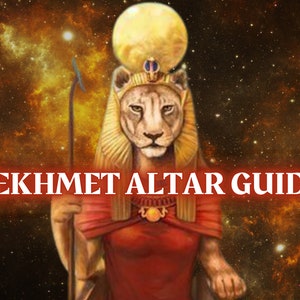 How to Evoke Sekhmet: Egyptian Altar Guide Printable | How to Work With Sekhmet | Goddess Sekhmet Altar Guide