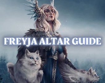 Freyja Altar Guide Printable: How to Work With the Norse Goddess Freyja