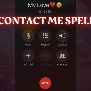 DIY Spell to Get a Call or Text From Them | Call Me Spell | Contact Me Spell