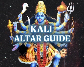 Guía del Altar Kali Ma: Cómo trabajar con la diosa hindú Kali / Páginas imprimibles de la Guía del Altar