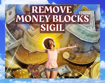 Sigil Magick Grimoire Seite: Entferne mentale Geldblockaden & manifestiere mehr Geld | Räum deine Geldblockaden auf