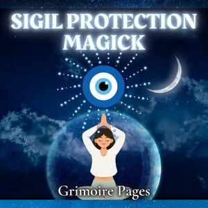 Sigil Protection Bundle: 12 Protection Sigils & Activation Rituals for Your Book of Shadows | Sigil Protection Magick Grimoire Pages