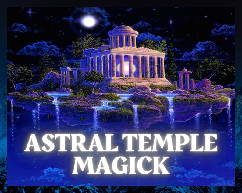 Astral Temple Magick: How to Create and Use Your Astral Temple Printable Grimoire Pages Astral Temple Book of Shadows image 1