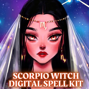 Scorpio Magick: 12 Scorpio Spells & Rituals for Your Grimoire Scorpio Book of Shadows Scorpio Digital Spell Kit Scorpio Altar Guide image 1