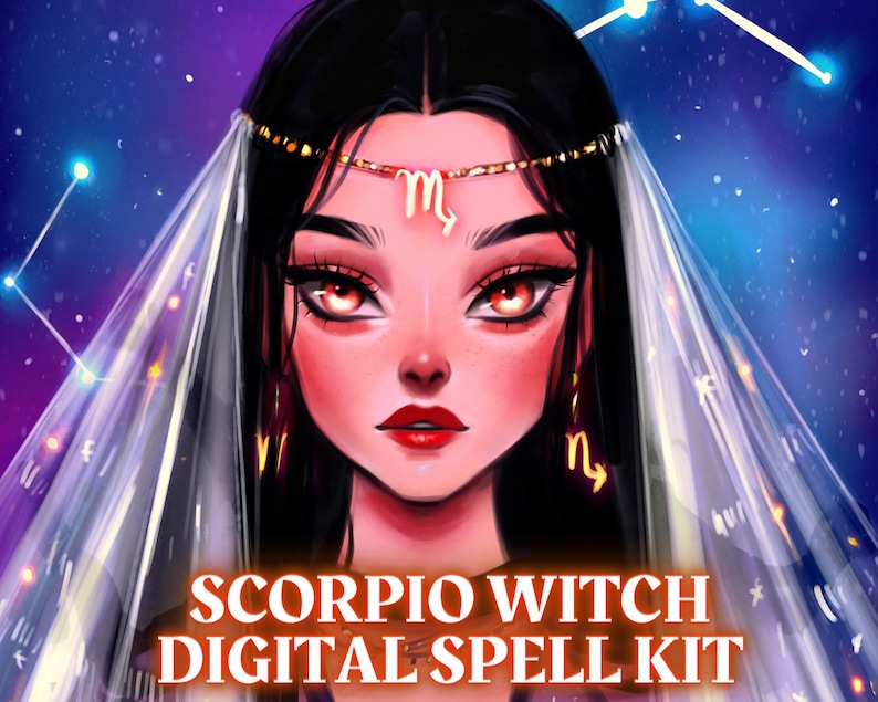 Scorpio Magick: 12 Scorpio Spells & Rituals for Your Grimoire Scorpio Book of Shadows Scorpio Digital Spell Kit Scorpio Altar Guide image 1