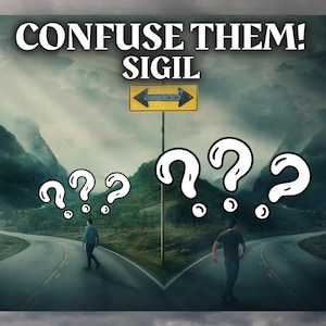 Confuse Your Enemies: Sigil Magick Grimoire Page | Confuse Them Sigil