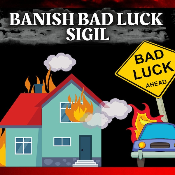 Remove Bad Luck & Hexes: Sigil Magick Grimoire Page | Banish Bad Luck Sigil