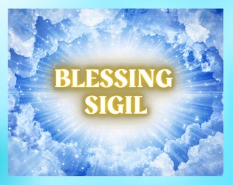 Bring Blessings Into Your Life: Sigil Magick Grimoire Page | Blessing Sigil