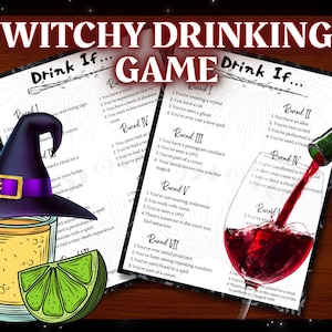 Witchy Drinking Game: Party Game for Witches | Drink If Game