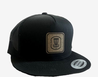 Disc Golf Hat Basket Logo Flat Brim