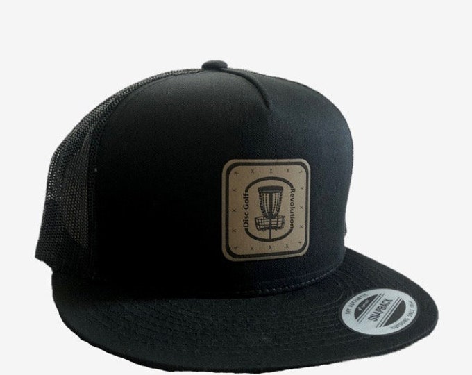 Disc Golf Hat Basket Logo Flat Brim