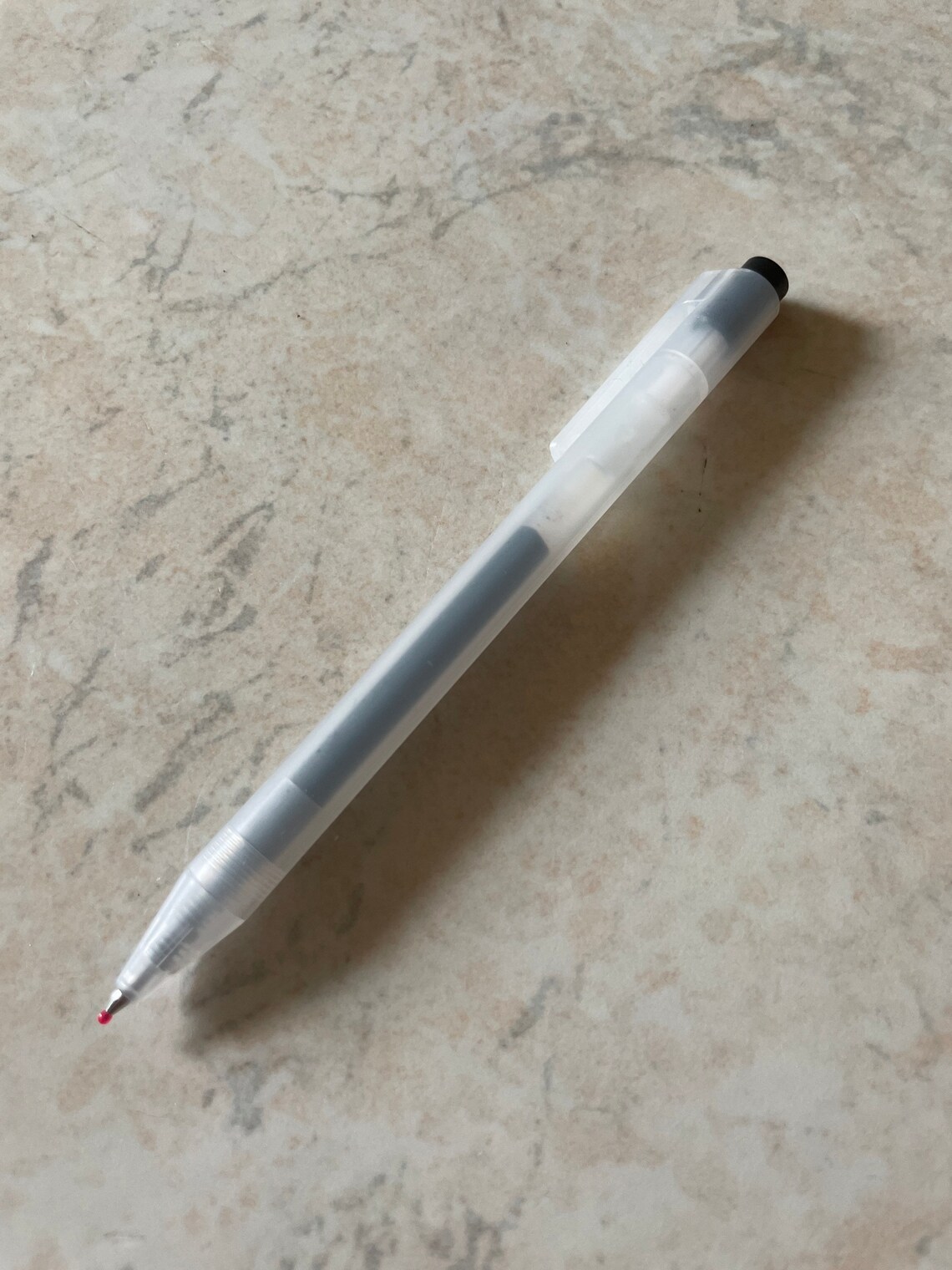 Black Muji Gel Pen Knock Type 0.5 mm tip Etsy