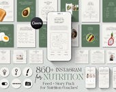 Canva Instagram Templates for Nutrition Coach, Health Coach, Dieticians, Nutritionists, Wellness IG (Digital Download)