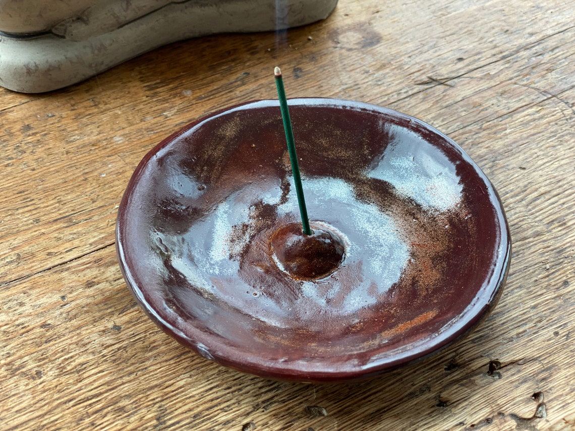 Incense Stick Holder Ash Catcher Rustic Decor Incense Stick Etsy