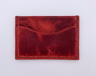 Cartera de tarjeta de cuero