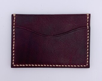 Cartera de tarjeta de cuero