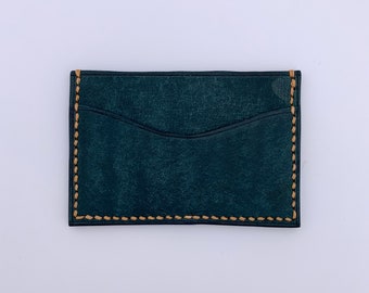 Cartera de tarjeta de cuero