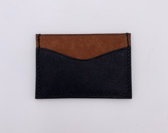 Cartera de tarjeta de cuero