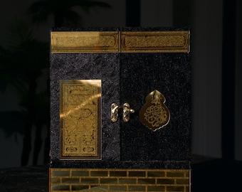 Kaaba Replica Quran Gift Set, Islamic Muslim Home Decor Kaaba Model Eid, Ramadan, Wedding, Birthday, Housewarming Gift