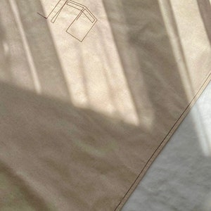 Personalized Minimalist Linen Velvet Prayer Rug - Kaaba, Alif Vav ...