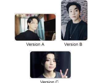 May include: Three different versions of a photo card featuring a man with black hair. The first version shows the man in a black shirt with a plain background. The second version shows the man in a black shirt with a brick wall background. The third version shows the man in a black shirt with a plain background and a peace sign.