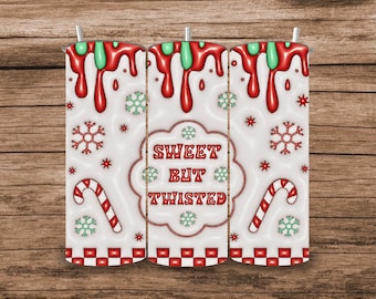 Sweet but Twisted Tumbler Wrap Digital Download Sublimation