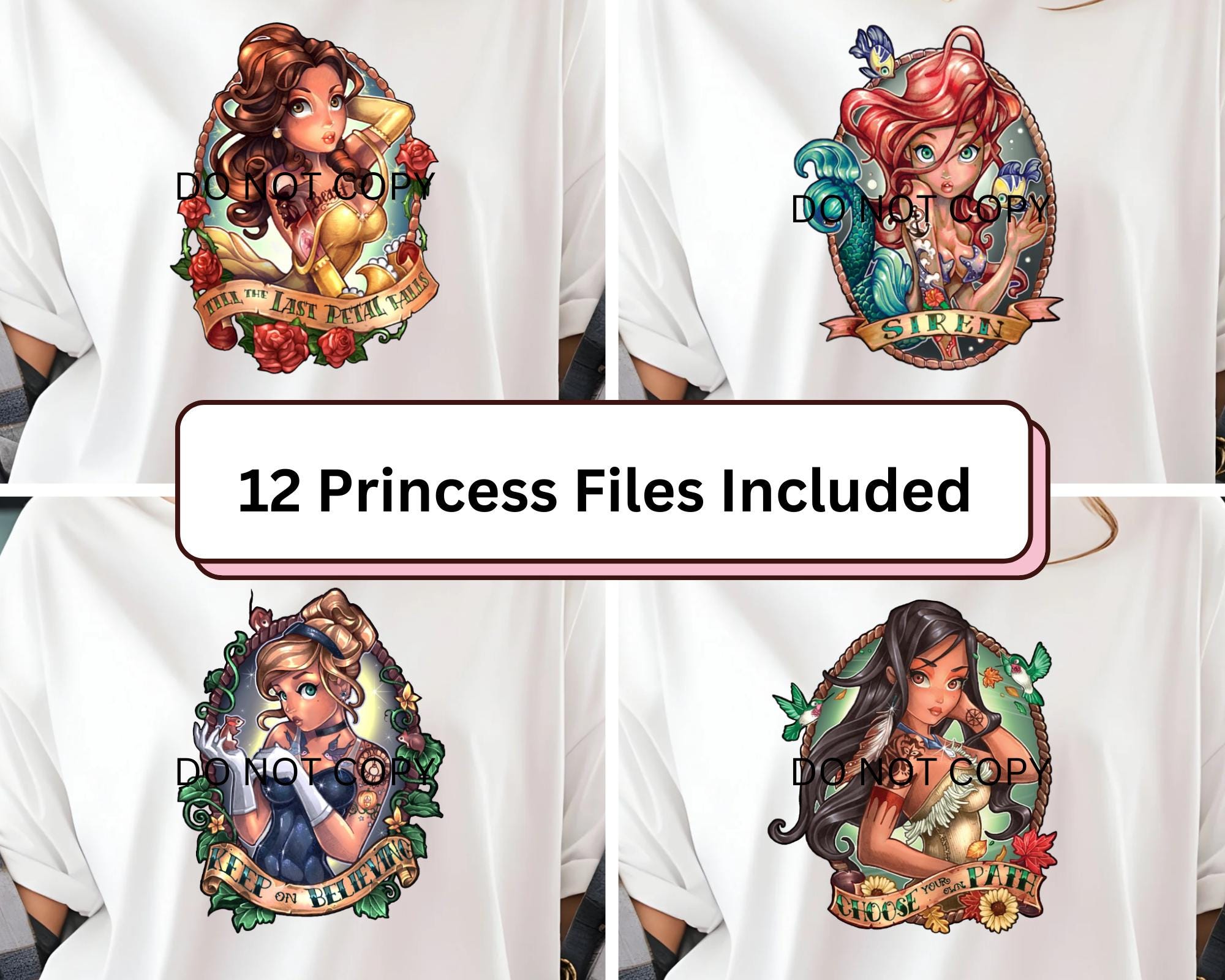 Tattoo princess shirt Etsy Espana