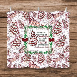Christmas Tree Cake Tumbler Wrap Digital Download