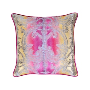 Luxury Botanical Cushion Cover, Scatter Cushion Cover, Throw Cushion Cover, Designer Cushion, 45x45cm Cushion Cover, 18 Inch Cushion Cover