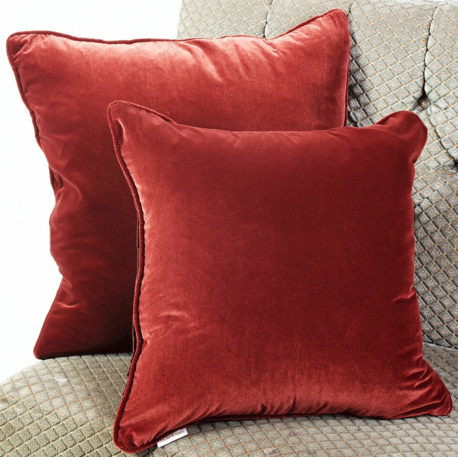 Square Burgundy Cushion Covers, Scatter Cushion Covers, Throw Cushion