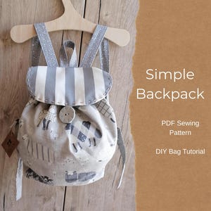 Patrón de mochila minimalista (PDF)