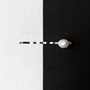BAROQUE FRESHWATER PEARL Hair Pin, Bobby Pin, Hair Slide, White Pearl, Silver Hair Clip, Luxury Hair Accessory, Multi Sizes, Romance