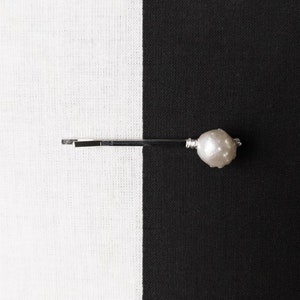 BAROQUE FRESHWATER PEARL Hair Pin, Bobby Pin, Hair Slide, White Pearl, Silver Hair Clip, Luxury Hair, Multi Sizes, Mermaidcore, Romance