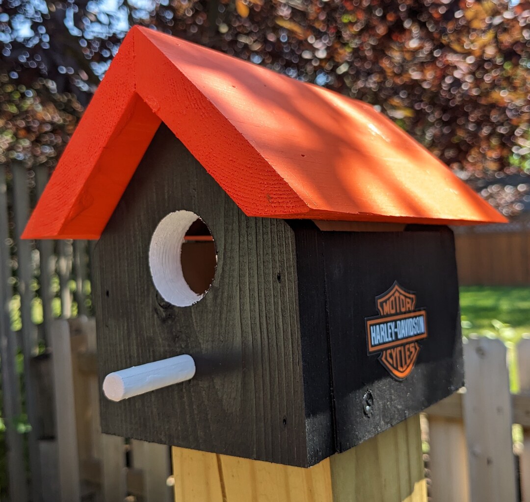 Harley Davidson Bird House Etsy