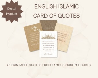 40 citas islámicas de personajes musulmanes famosos, recordatorios islámicos diarios, afirmaciones islámicas, Eid Mubarak, Ramadán, Ramadán