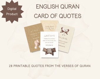 28 citas inspiradoras de los versículos del Corán, recordatorios diarios islámicos, afirmaciones musulmanas islámicas, Eid Mubarak, Ramadán, Ramadhan