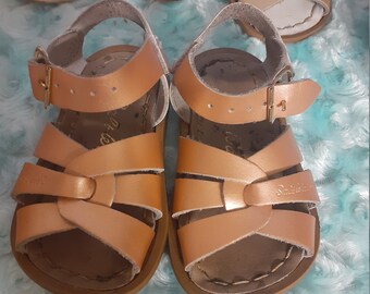 salt water leather sandals