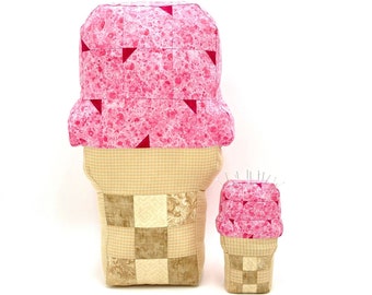Ice Cream Dream Pillow & Pincushion Pattern PDF Descarga digital por Angela's DIY Designs 2 patrones incluidos