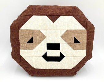 Smiley Faultier Kissen Muster PDF Digitaler Download von Angela's DIY Designs - Faultier, Tier, Regenwald, Dschungel Kissen Muster