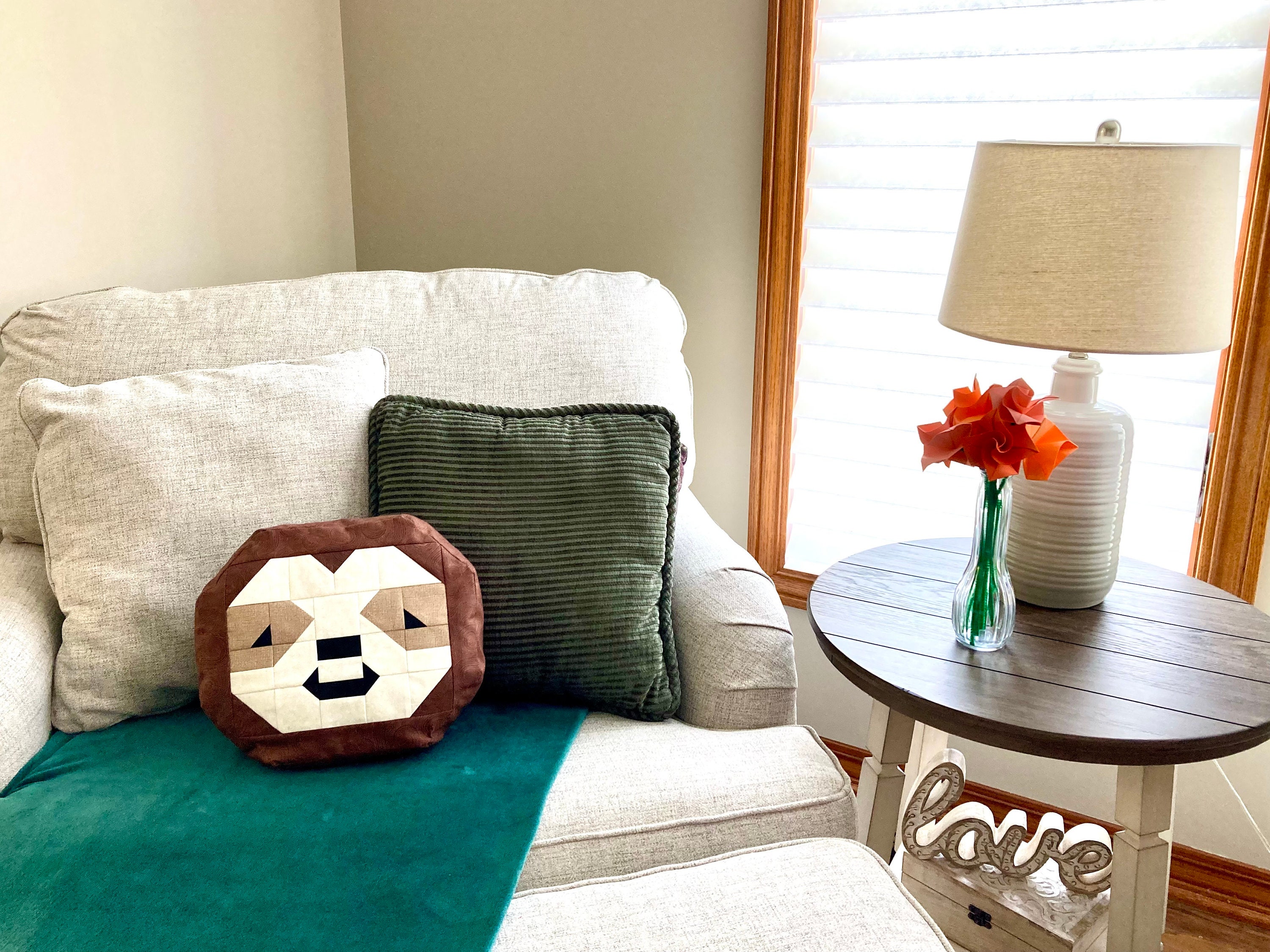Smiley Sloth Pillow Pattern PDF Digital Download by Angela's DIY ...