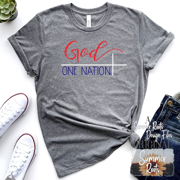 One Nation Under God SVG PNG Design | Digital Download File