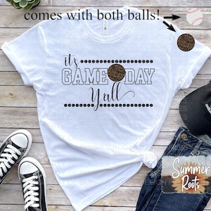 Baseball It&#39;s Game Day Y&#39;all Leopard SVG PNG Design | Digital Download File