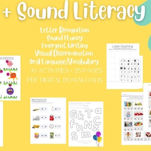 Letter Recognition and Beginning Sound Fluency Bundle Pre Kindergarten ELL