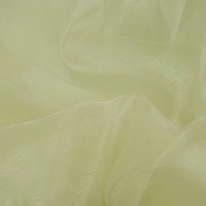 Sheer Organza Fabric Voile Sold Per Metre Wedding Material 150Cm Wide Cream