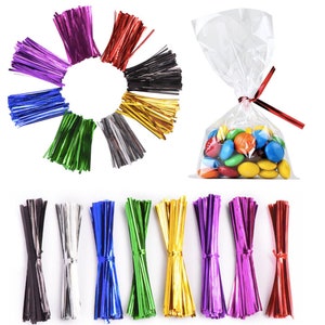 Self Adhesive Cellophane Bags 100 Clear Cellophane Cones Bags – For Candy, Sweets, Party Favors, Kids' Events Cellophane Bags Self Adhesive - Foto 3