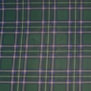 Xadrez Tartan Estilo Escocês Check Polycotton Verde 45&quot; Tecido de Natal de Largura