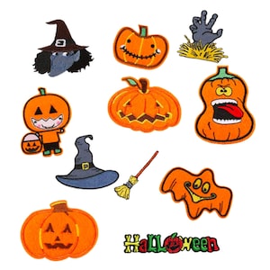 Halloween Iron On Sew On Cloth Patch Badge Appliqué Cosplay Comic TV Movie Set