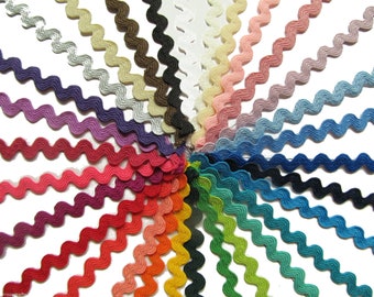 5mm Ric Rac Ribbon Braid Trimming Ricrac Metre Choice of Colours DIY Sewing Trim