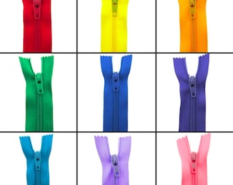 1 x Nylon Zips Closed End Autolock Zipper 9" 23cm Sewing Craft
